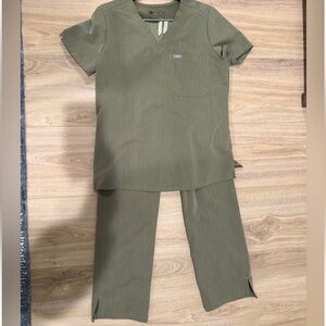 Figs Sage Green Scrub Set